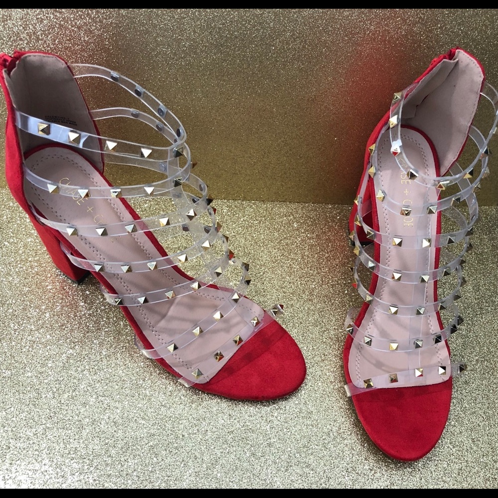 COPY - New with box Red and Gold heels